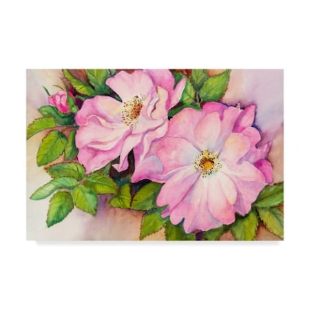 Trademark Fine Art Joanne Porter 'Wild Roses' Canvas Art, 22x32 ALI30385-C2232GG